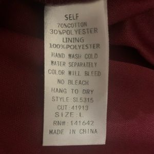 Dress, Brand is She + Sky, Size Large, Color is burgundy/maroon